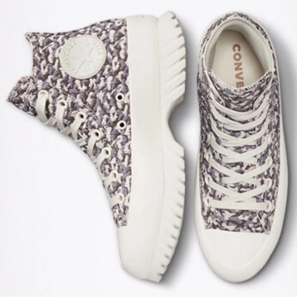 NWT CONVERSE Chuck Taylor All Star Lugged 2.0 Jacquard in Sand Dune Sz. 6 W / 4M - Picture 12 of 13